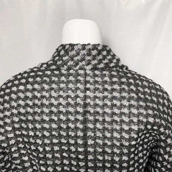 MARC JACOBS Metallic Tweed Coat With Built In Scarf - Picture 7 of 12